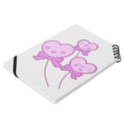 かわいいもののおみせ　いそぎんちゃくのハートの風船 Notebook :placed flat