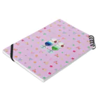 lamune＆lamuneのツインソーダ(ピンク) Notebook :placed flat