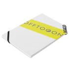 ウラナイステーションのOFFTOOON-Tシャツ Notebook :placed flat