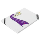 ロップの紫のフンドシの兎ver3 Notebook :placed flat