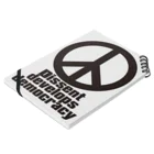 AURA_HYSTERICAのPeace_Symbol Notebook :placed flat