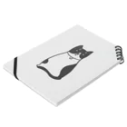 illust.nulのハチワレ猫のフィガロ Notebook :placed flat
