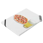 MIRAIのピザとビール Notebook :placed flat