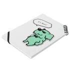 WEBYAの相棒犬ボス Notebook :placed flat