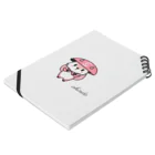 あきんどのあきんどくん（ピンク）ノート Notebook :placed flat
