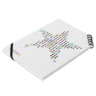 Gutchee ProjectsのCircular dot star_tsc02 Notebook :placed flat