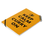 borderLinerのKEEP CALM AND CURRY ON ノートの平置き