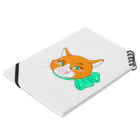 Tatsuya Artistのオレンジキャットの「シャネル」 Notebook :placed flat
