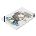 スーパーファンタジー絵描き　松野和貴の樹の王 ノートの平置き