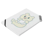 Peekaboo！！のMilkBear Notebook :placed flat