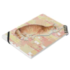 ともの茶トラにゃんこ Gingercat 文字入り Notebook :placed flat