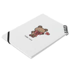 8083のTeddy Love(ネーム入り) Notebook :placed flat