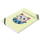 tekoponショップのどんぶりにゃんこ② Notebook :placed flat