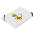 タナイキのうきわのふわたろう Notebook :placed flat