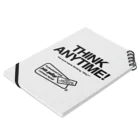 pda gallop official goodsのTHINK ANY TIME! GOODS Notebook :placed flat