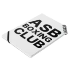 ASB boxingclub SHOPのASB BOXING CLUBのオリジナルアイテム ノートの平置き