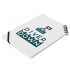 Diver Down公式ショップのDiver Downグッズ ノートの平置き