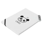 oofuchiのOMG-panda （オーマイガー！パンダ） Notebook :placed flat