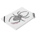 BUDDHA_BEACHの蜘蛛 Notebook :placed flat
