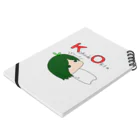 ぷらなりあん工房@物販のここで起きた（KO）エルくんちゃん Notebook :placed flat