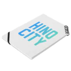 JIMOTOE Wear Local Japanの日野市 HINO CITY Notebook :placed flat