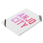 JIMOTOE Wear Local Japanの安城市 ANJO CITY Notebook :placed flat