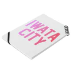 JIMOTOE Wear Local Japanの磐田市 IWATA CITY Notebook :placed flat