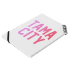 JIMOTOE Wear Local Japanの多摩市 TAMA CITY Notebook :placed flat