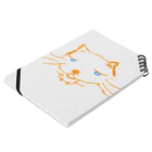 ライト・ケアのショップのオレンジ色の猫 ねこっと Notebook :placed flat