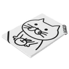 半野良猫のPOPESU-ポぺス-のねこ Notebook :placed flat