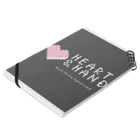 ハート&ハンドのスタイリッシュなHeart & Hand Notebook :placed flat