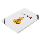 NIKORASU GOの酒好きデザイン「ノンベエ」（Tシャツ・パーカー・グッズ・ETC） Notebook :placed flat