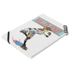 nidan-illustrationの"ROLLER DERBY" Notebook :placed flat