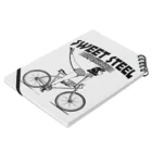 nidan-illustrationの"SWEET STEEL Cycles" #1 Notebook :placed flat