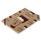 イラスト MONYAAT のCT99 CHOCOKATE IS MY LIFE*角型G Notebook :placed flat