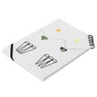 L_arctoaのカマキリの昼と夜の複眼（絵文字、背景透過ver） Notebook :placed flat