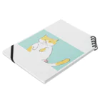 hanamomofalの癒しへそ天猫さん Notebook :placed flat