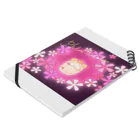 どるちぇ＊うさぎの《ボタニカル》＊芝桜×ひつじ＊誕生日花 Notebook :placed flat