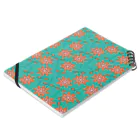 anesse気まぐれshopのflowerpattern Notebook :placed flat