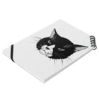 はちわれのはちわれ猫のクマゴロー Notebook :placed flat