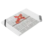 Yuu LaboratoryのTatting Lace Cross Bookmark|Orange 노트の平置き