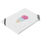 Happy circle online shopのHappy circle icecream Notebook :placed flat