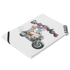 RIKAの【girl】biker2 Notebook :placed flat