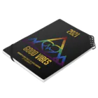 あさひ こうたろうのGOOD VIBES Pride Leatherette black 2021 Notebook :placed flat