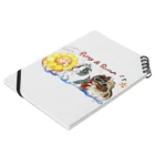 モルモット&小動物雑貨屋さん「パティ&ルンルン」のオリジナルイラストです☆ Notebook :placed flat