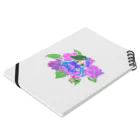 🚬さざなみよるなみ🍺のうるめめちゃん紫陽花 Notebook :placed flat