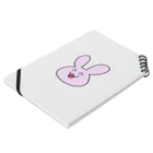 うさぎの店（星野希望）の【星野希望】うさぎ🐰 Notebook :placed flat