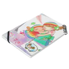 虹色CAFEの「ハッピーちゃん」ハッピーママタイム Notebook :placed flat