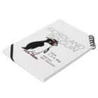 空とぶペンギン舎のフィヨルドランドペンギン Notebook :placed flat