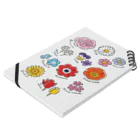 溝呂木一美のお店の【春の花】Spring Flower Notebook :placed flat